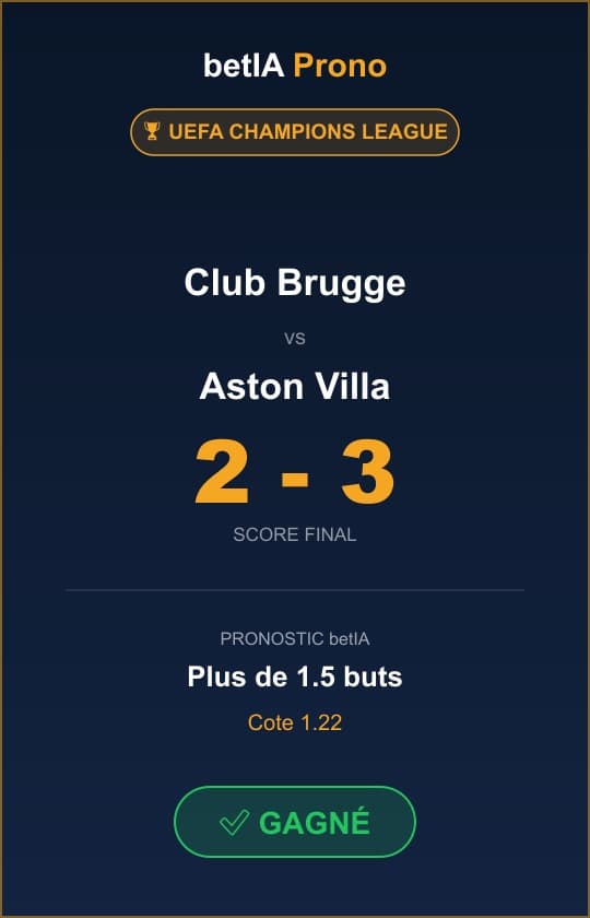 Coupon gagnant, Plus de 1.5 buts