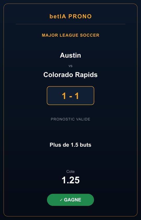 Coupon gagnant, Plus de 1.5 buts